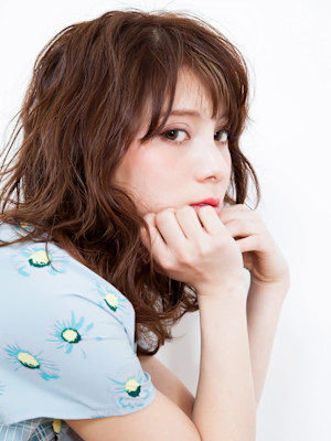 モードルーズウェーブ×3Dカラー×ジグザグバング