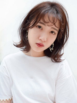 ミニマムボブデイ×モードブラウン×ツヤ感3Dカラー