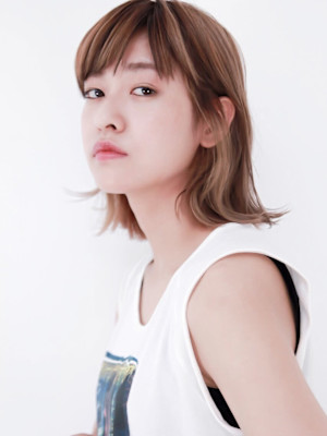 ミニマムボブ×モードロブ×3Dカラージグザグバング