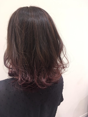 ナチュラル大人ピンクブラウン