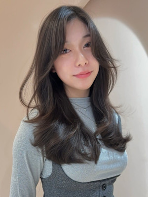 顔周りカット 髪質改善トリートメント レイヤー アッシュ 