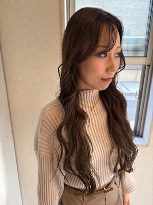 ブリーチなしツヤグレージュ