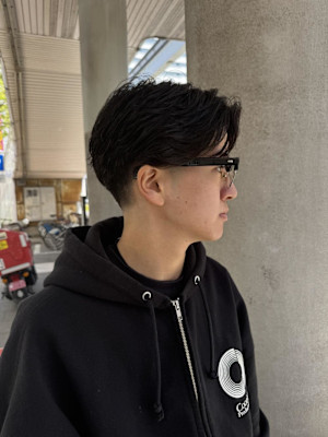 毛流れフェザーパーマ