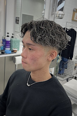 メッシュ×パーマ