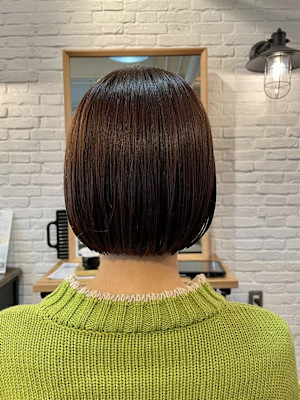 【ARCH mew 有浦】オレンジ×ショートボブ