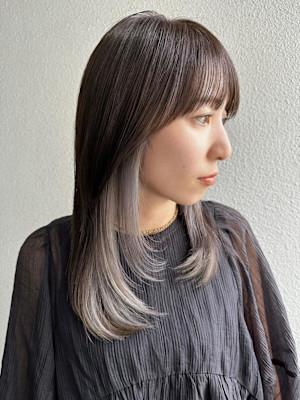 ダークグレー/ミディアムレイヤー/インナーカラー