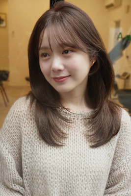 レイヤーカット/レイヤー/顔周り/ミディアム/ボブ/ショート