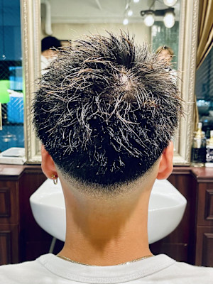 【20代 男性】ロンドンスパイキーフェード（大宮/バーバー）