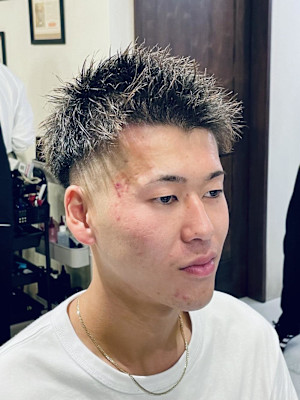 【20代 男性】ロンドンスパイキーフェード（大宮/バーバー）