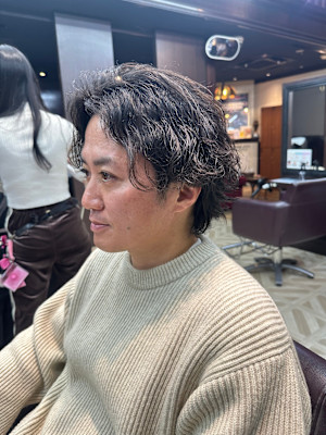 大人カッコいいパーマスタイル