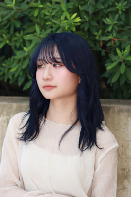 ロング×ブルーブラック　A