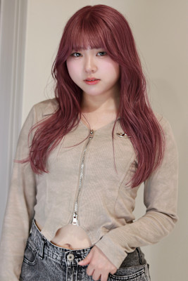 ニュアンスロング×ピンクカラー　A