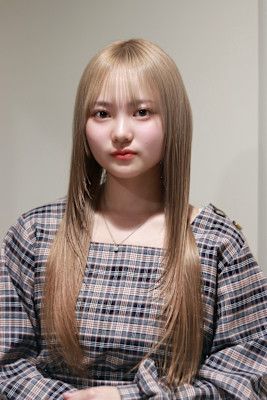 顔周りレイヤー×ミルクティーベージュ A