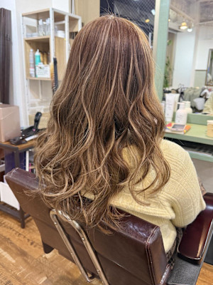 ロングハイライトカラー【飯田淳平】Re:ta Hair