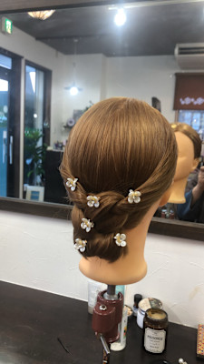 シニヨンアレンジ