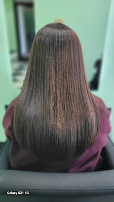 髪質改善ストレート×透明感ロング