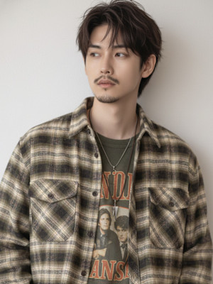 池袋 大人メンズ ソフトフェード メンズカット メンズショー