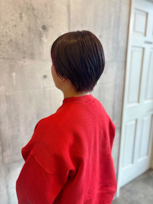 ショート×ピンクインナー《ARCH Mayu》