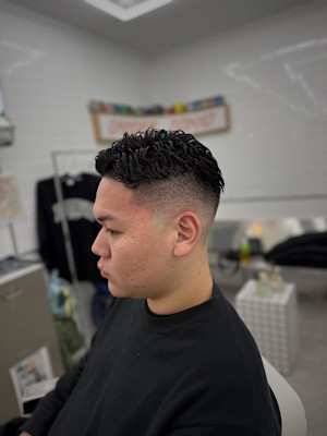 フェード×パーマ