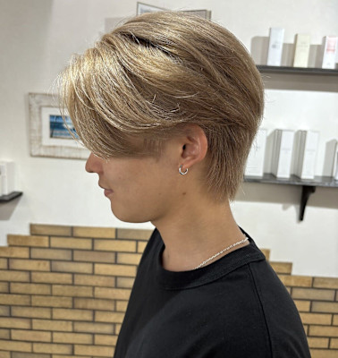 メンズカット/ブロンドベージュ