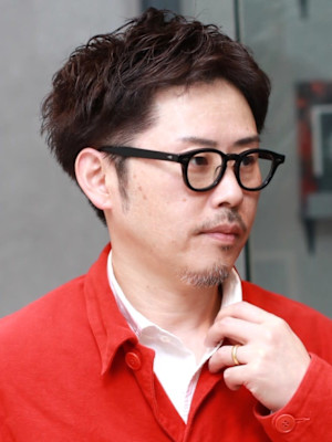 メンズショート アップバング メンズパーマ ビジネス 30代