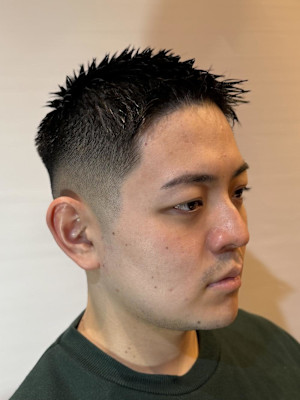 メンズベリーショートミドルフェード<理容室>