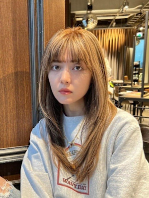 ハイライトカラーひし形レイヤーカット