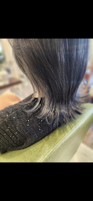 インナーカラー/ブルーブラック×グレー