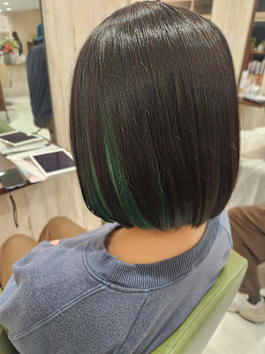 インナーカラー/塩基グリーン