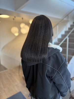 グレージュ/ブリーチなし/ツヤ髪