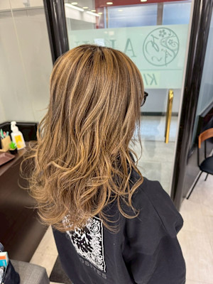 白髪ぼかしハイライト