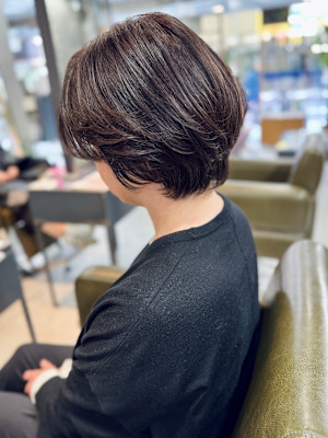大人ショートボブ