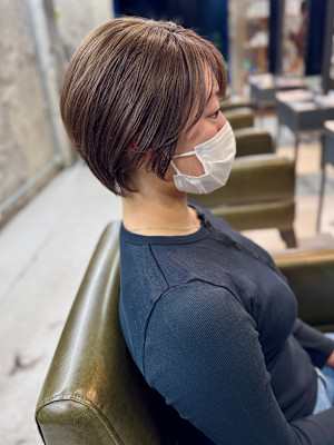 透明感ショートボブ