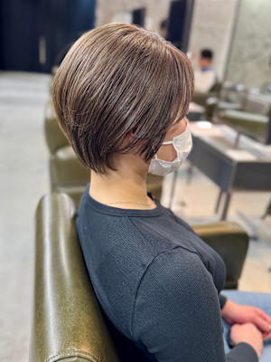 透明感ショートボブ