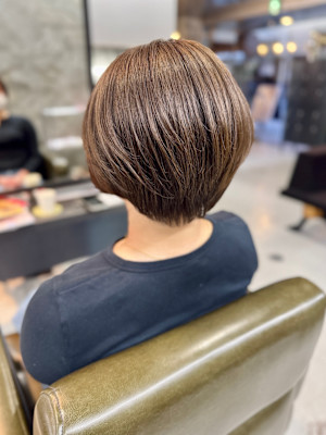透明感ショートボブ