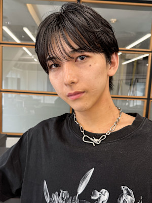 大人男性ニュアンスパーマナチュラルカラー冬メンズパーマ