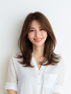 レイヤーカット/イメチェン/外ハネボブ/美髪/髪型