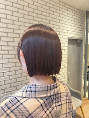 秋冬人気のレッドブラウンカラー【三軒茶屋】