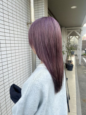 ピンク×エンドカラー