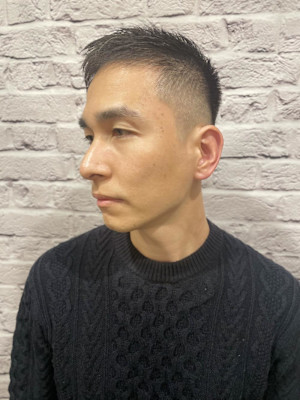 メンズハイフェードソフトモヒカンショート