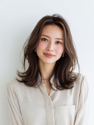 レイヤーカット/イメチェン/外ハネボブ/美髪/髪型