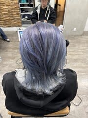 透明感シルバーブルー/ブリーチ/ハイトーン/池袋駅近/池袋駅