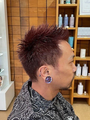 前髪/マッシュウルフ/レイヤー/フェード/南越谷/パーマ/シ