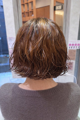 ムースで簡単◎ラフにきまるボブパーマ