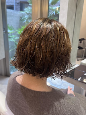 ムースで簡単◎ ラフに決まるボブパーマ