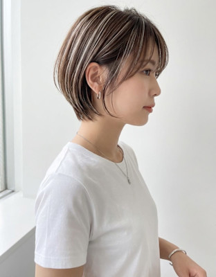 ［大人ハイライト／ハイライト/ショートカット/千葉/］