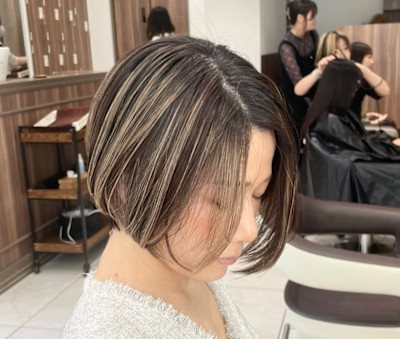 【白髪特化美容師】栗田担当/白髪ぼかしハイライトカラー 
