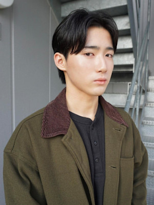 men's 前下がりshort