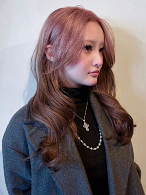 pink×brown グラデーションカラー