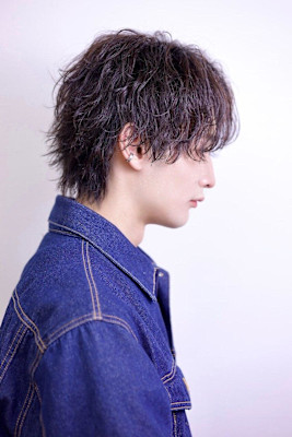 無造作センターパート